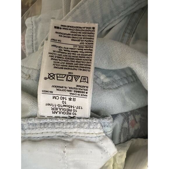 Gap Kids Jeans Disney Character Girls Minnie Mouse Mickey Mouse Blue Jeans Sz 10 - Picture 8 of 10